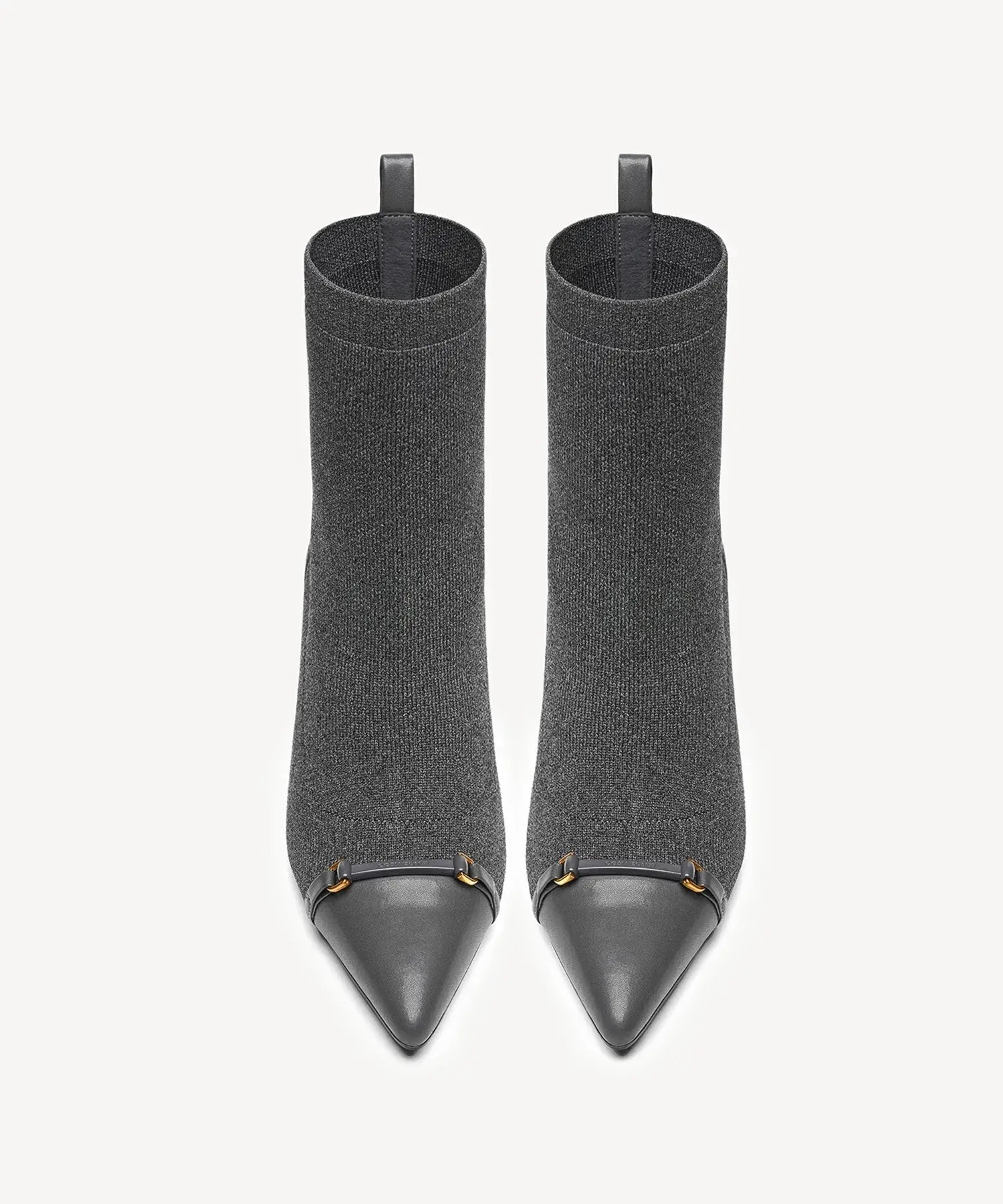 LuxeBit Pointed Toe Heeled Ankle Boot
