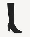 ThermoGrace Pointed Toe Block Heeled High Boot - Black / US 7 | EU 37.5 | UK 5