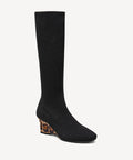Wild Elegance Wedge Toe High Boot - Black / US 6 | EU 36.5 | UK 4