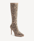Moodboots Pointed Toe Platform High Boot - Leopard / US 9.5 | EU 41 | UK 7.5