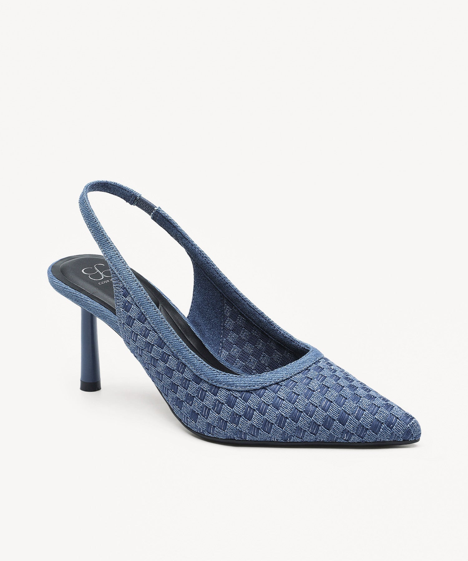 GraceWeave Pointed Toe Stiletto Heeled Slingback - Blue / US 9.5 | EU 41 | UK 7.5