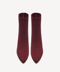BelleVoyage Block Pointed Toe Sock Ankle Boot