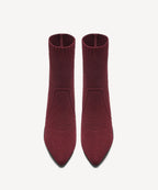 BelleVoyage Block Pointed Toe Sock Ankle Boot