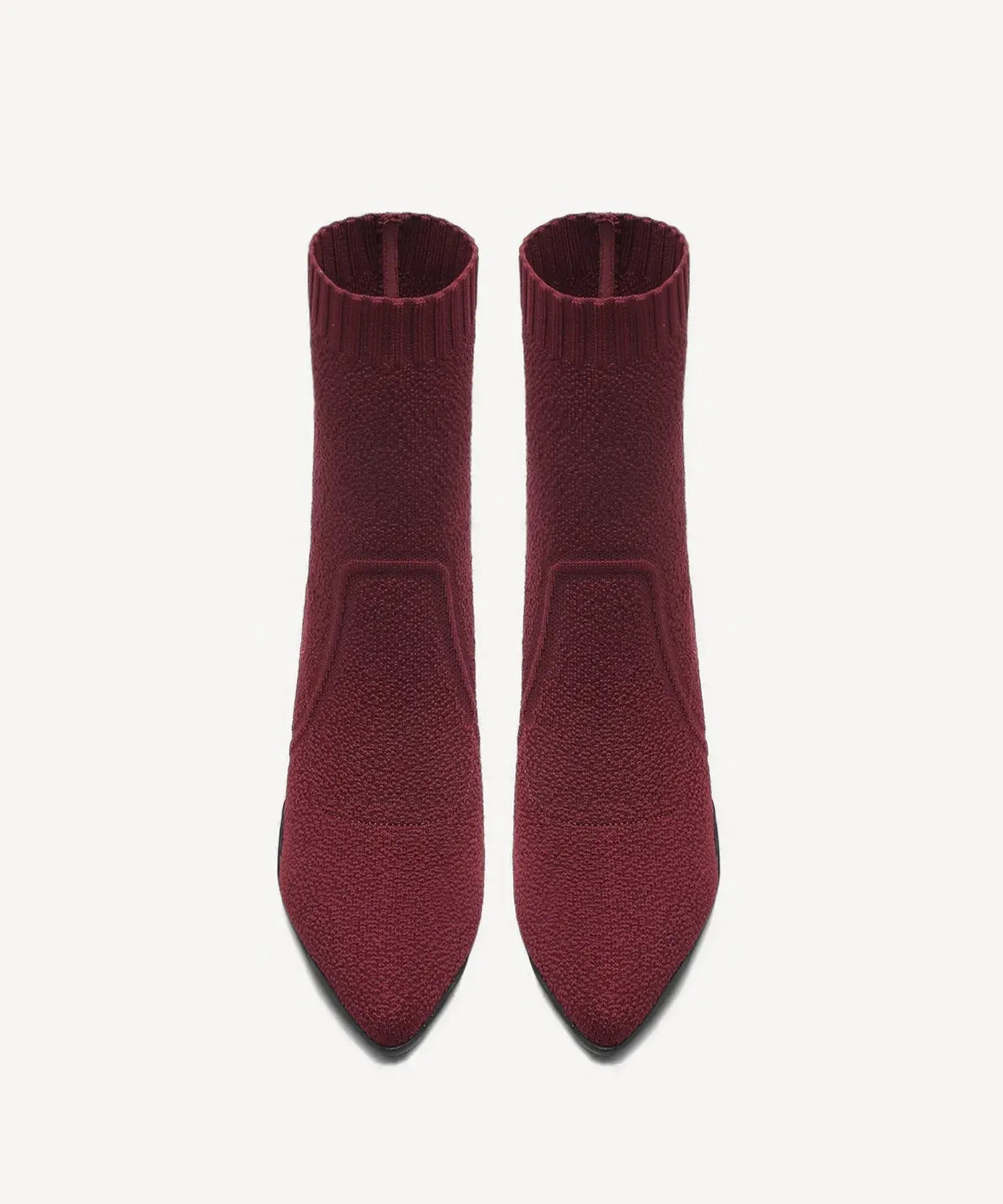 BelleVoyage Block Pointed Toe Sock Ankle Boot