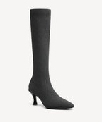 BelleVoyage Warm-Lined Pointed Toe Heeled Long Boot