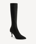 BelleVoyage Minimalist Pointed Toe Heeled Long Boot - Black / US 8 | EU 39 | UK 6
