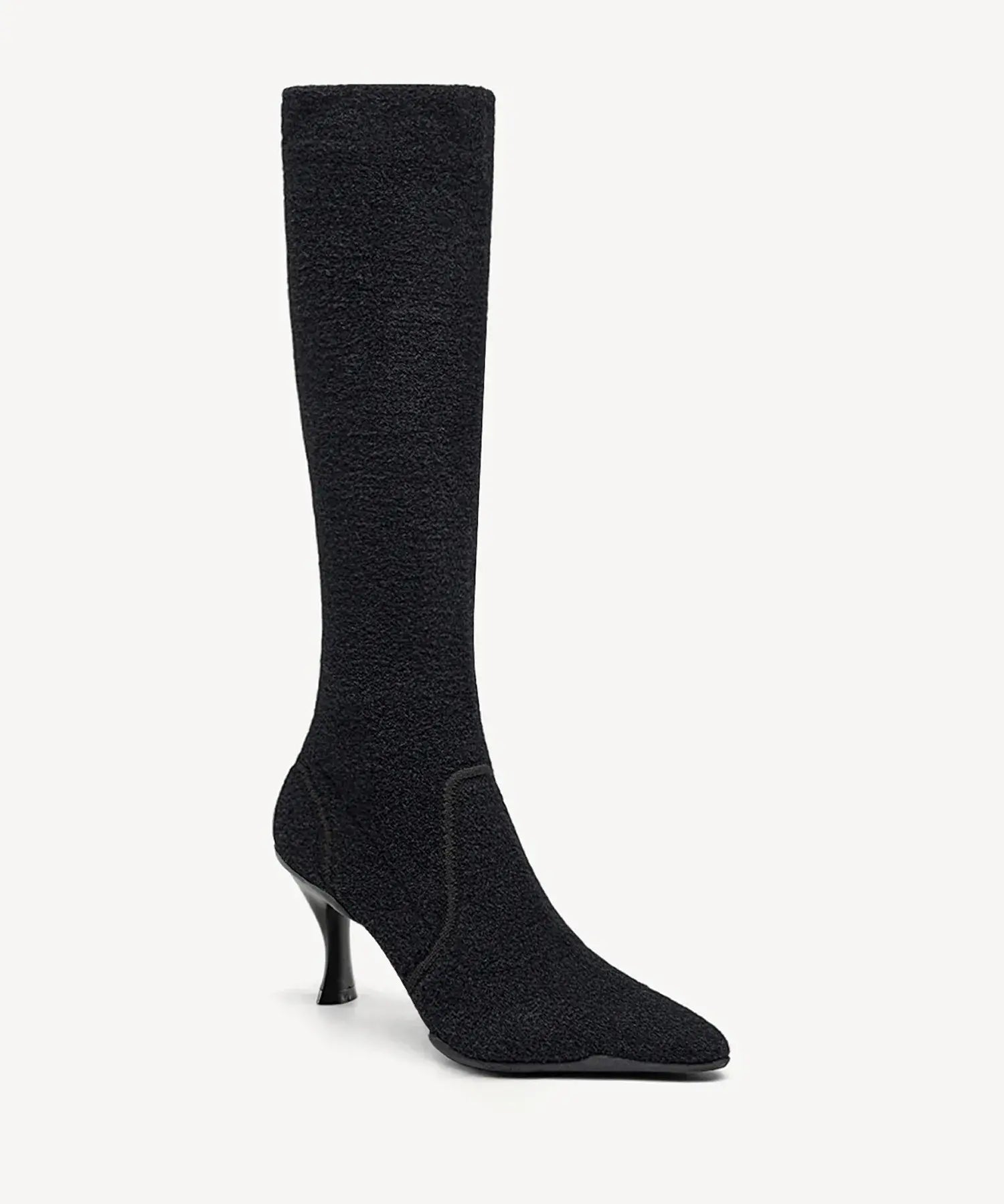 BelleVoyage Warm-Lined Pointed Toe Heeled Long Boot - MoonNight / US 6.5 | EU 37 | UK 4.5