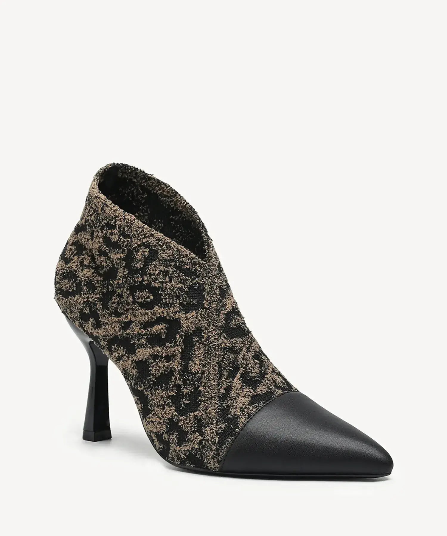 EchoStep Vivid Vogue Stiletto Ankle Boot - Apricot Leopard / US 7 | EU 37.5 | UK 5