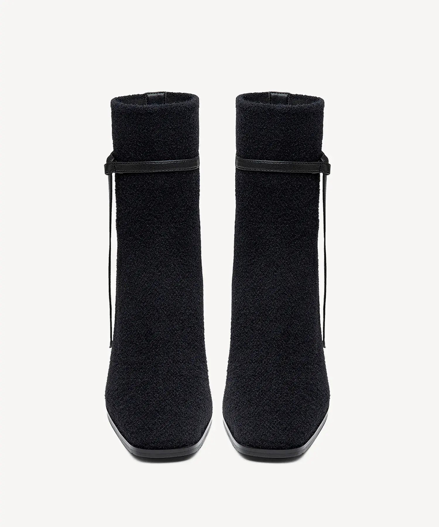 AmberGlow Square Toe Heeled Ankle Boot - Ultra Warm