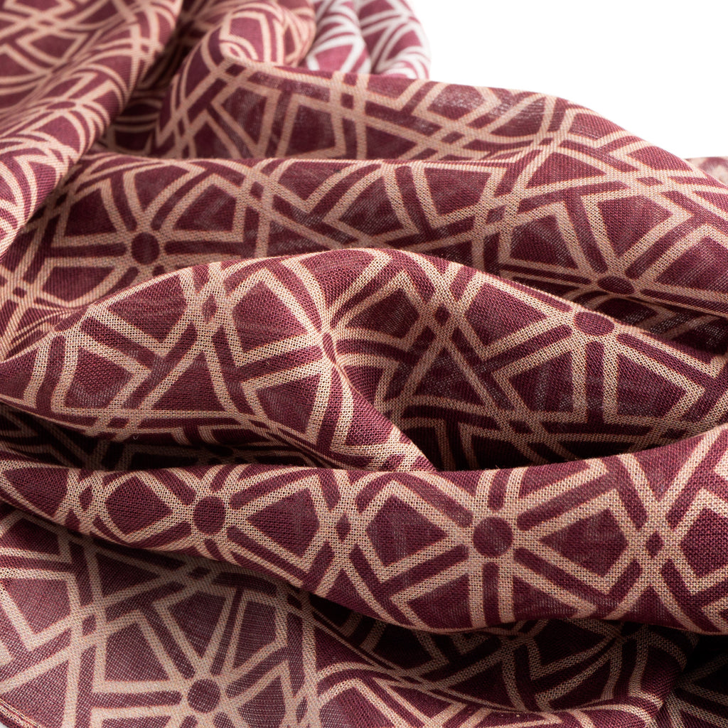 Red and Beige Scarf Taif v2