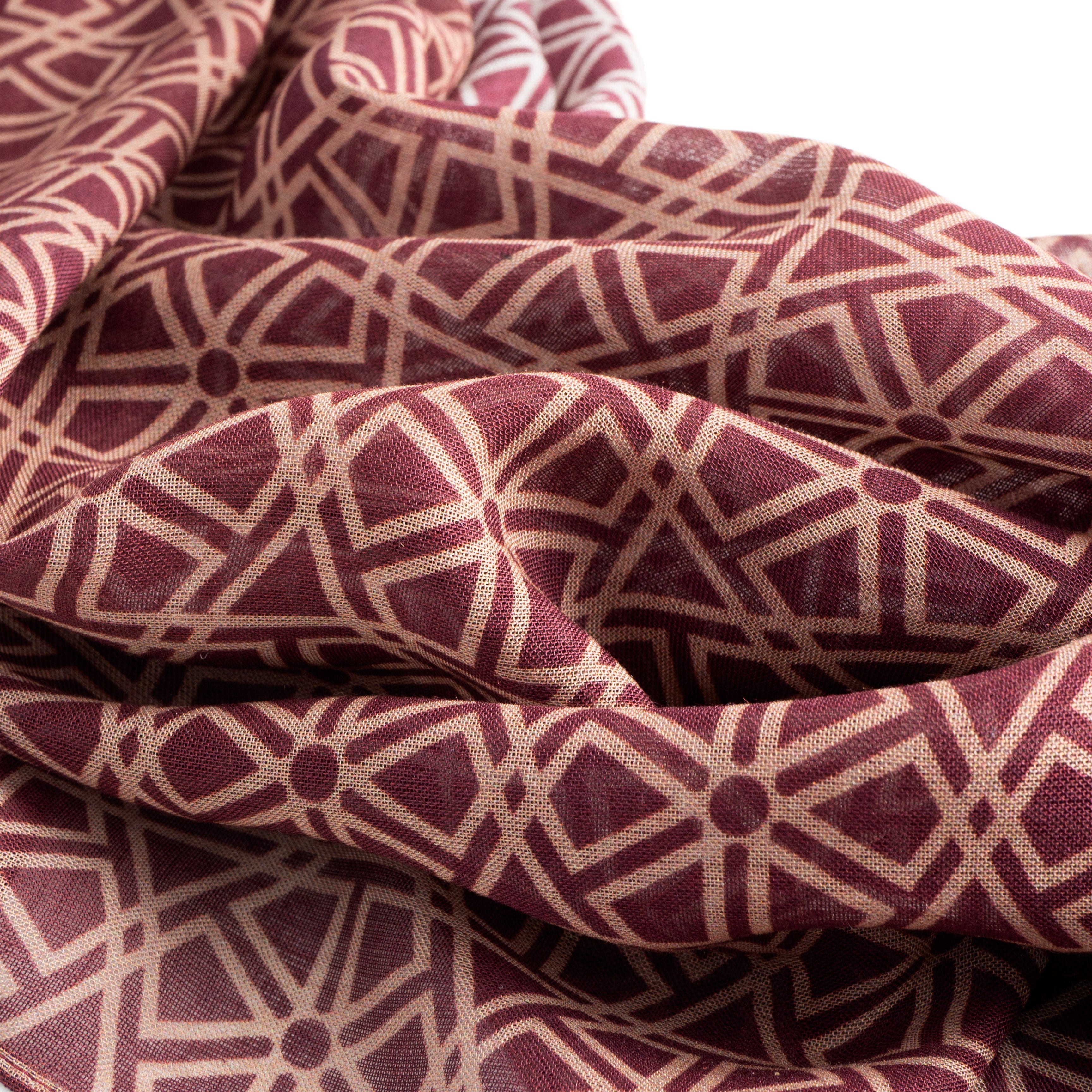 Red and Beige Scarf Taif v2