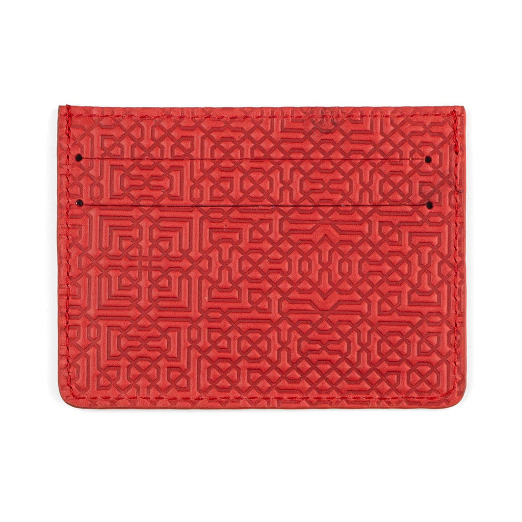 Red Leather Cardholder Garnata