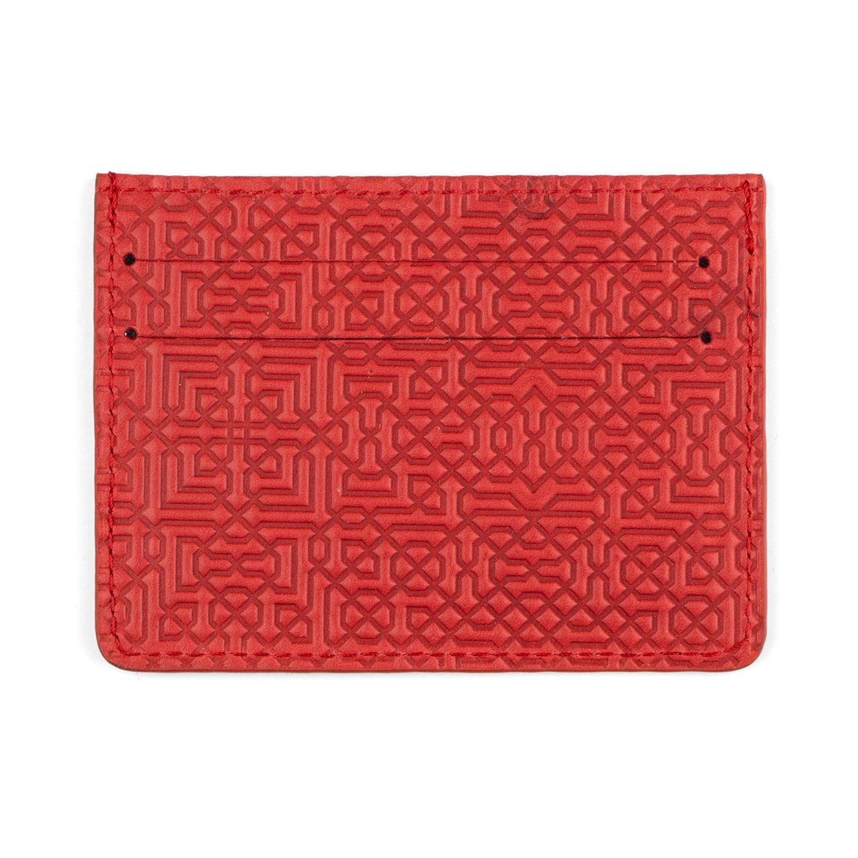 Red Leather Cardholder Garnata