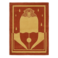 Regal Lion Emblem Hand Tufted Rug