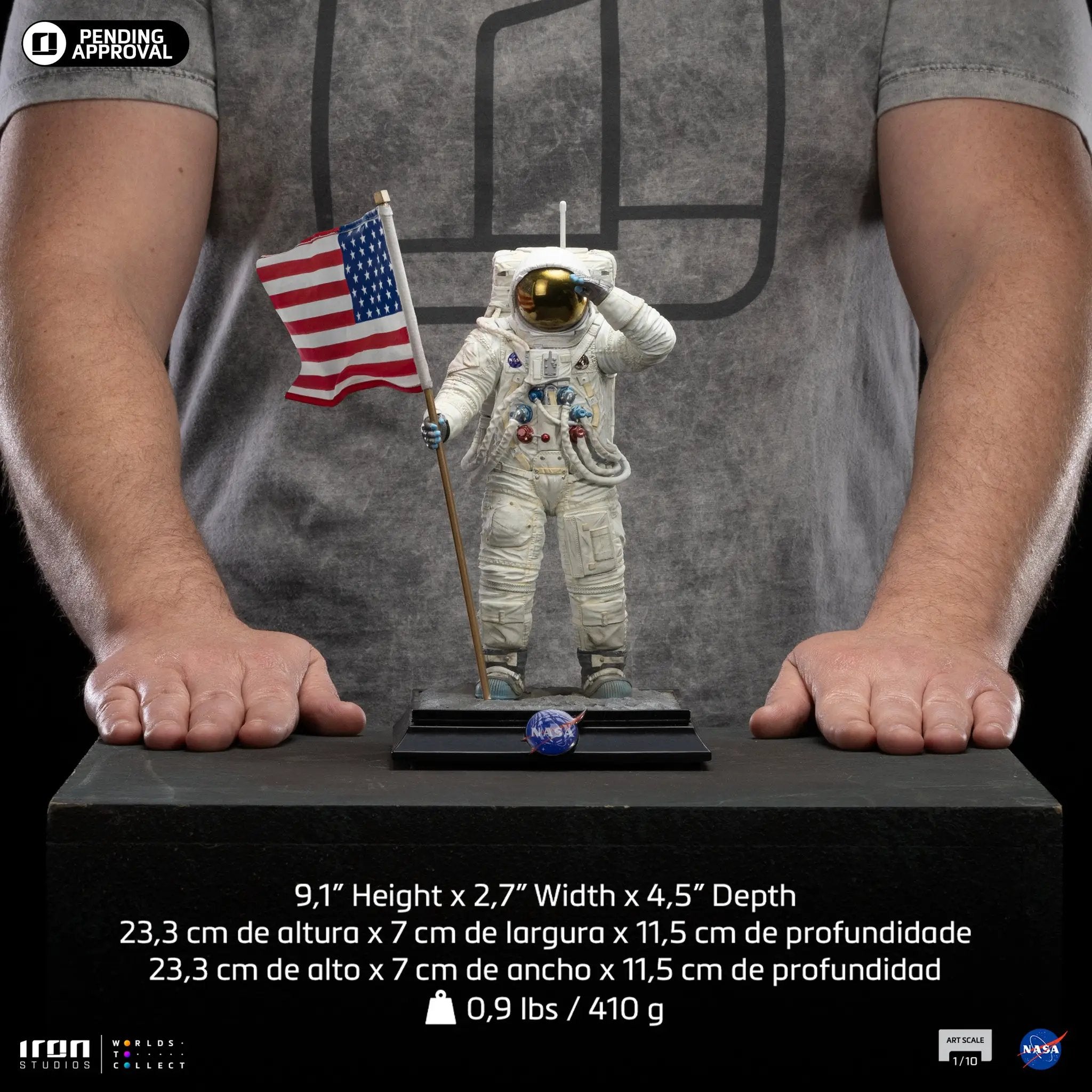 Statue Apollo 11 Astronaut - Nasa - Art Scale 1/10 - Iron Studios
