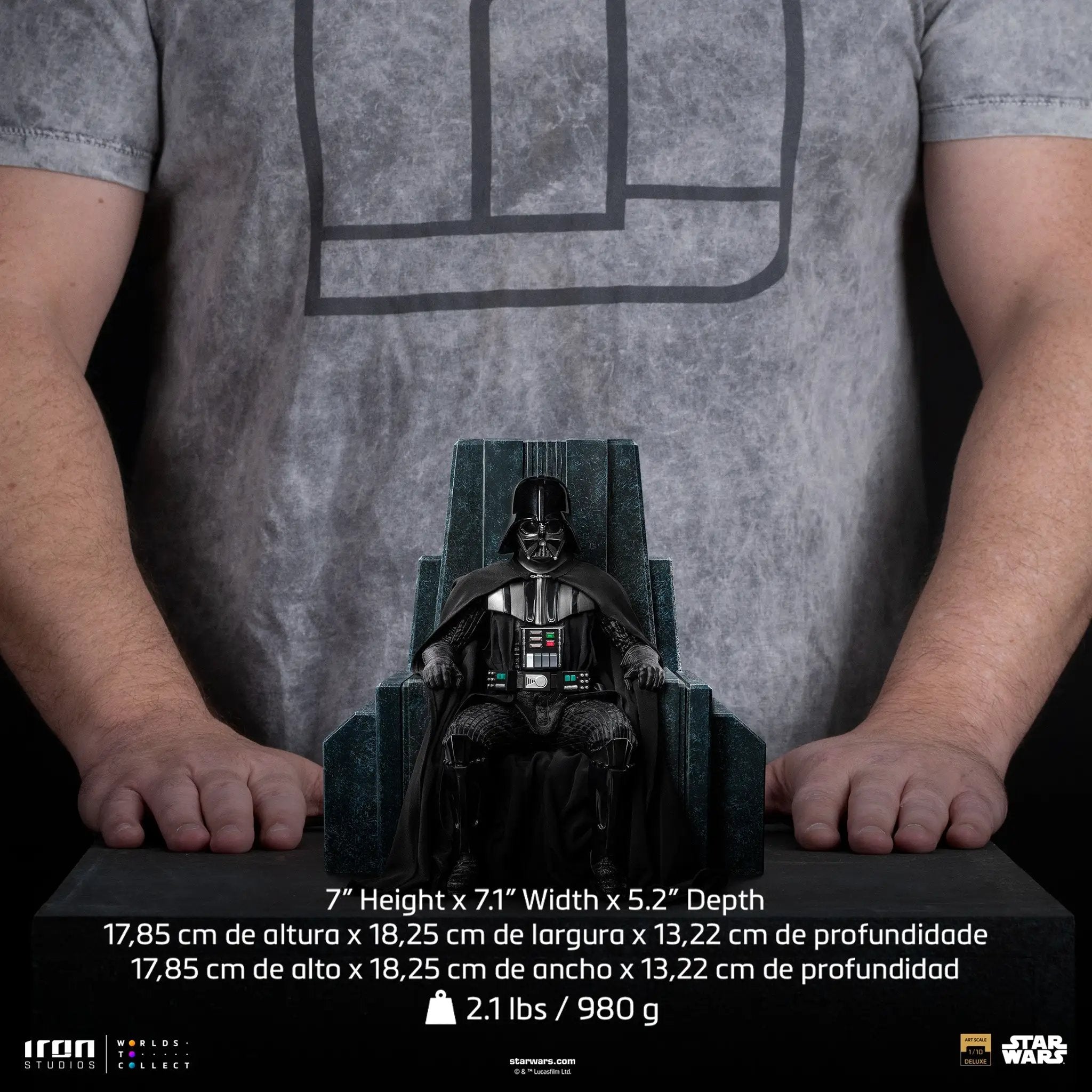 Statue Darth Vader on Throne - Star Wars: Obi-Wan Kenobi Series - Art Scale 1/10 - Iron Studios