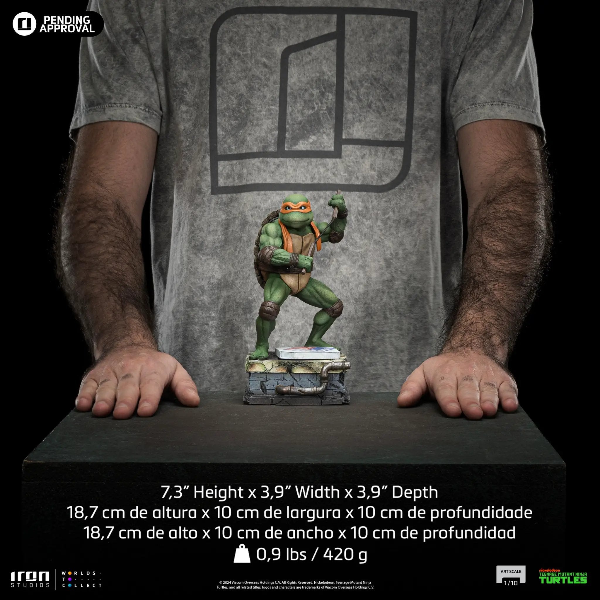 Statue Michelangelo - TMNT Movie - Art Scale 1/10 - Iron Studios