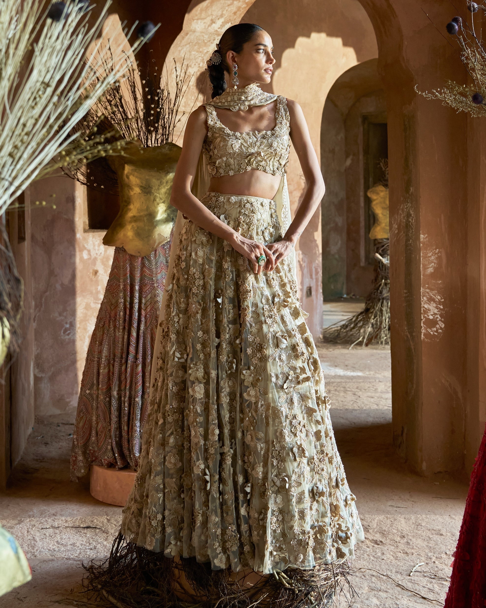 Sonare Lehenga Set By KYNAH, Luxury Indian Fashion & Bridal Wear
