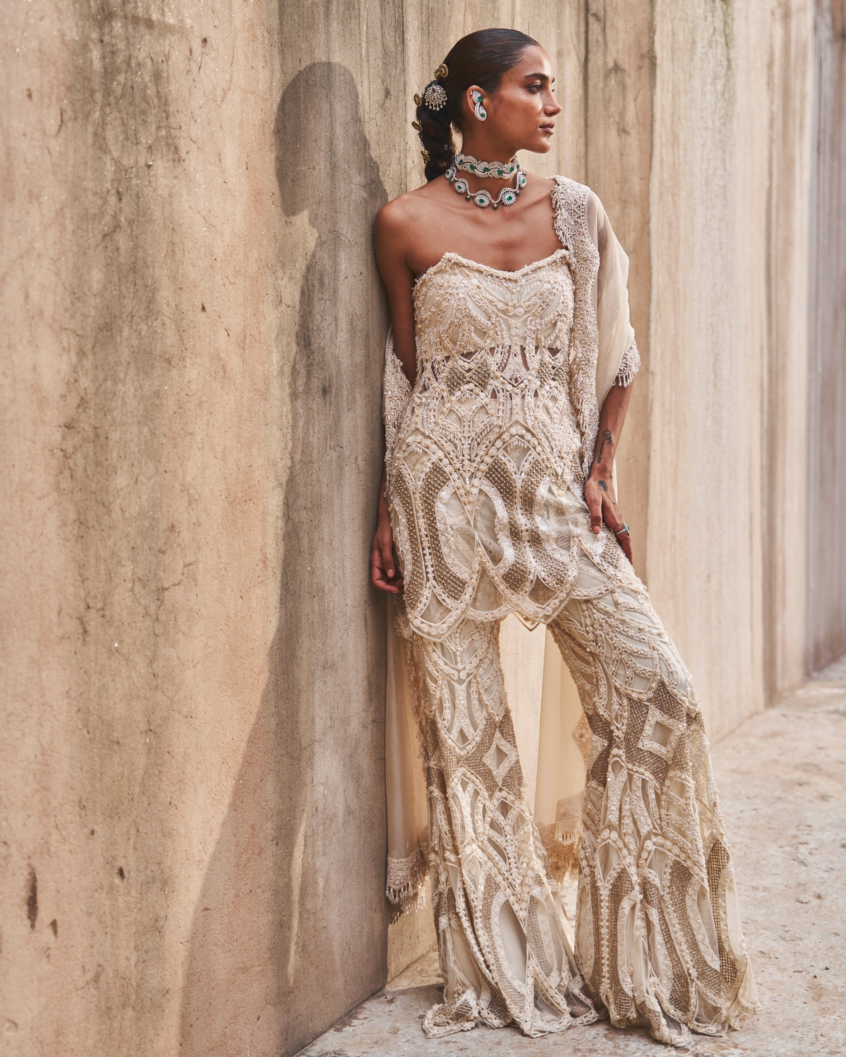 Zyra Peplum Set By KYNAH, Luxury Indian Fashion & Bridal Wear