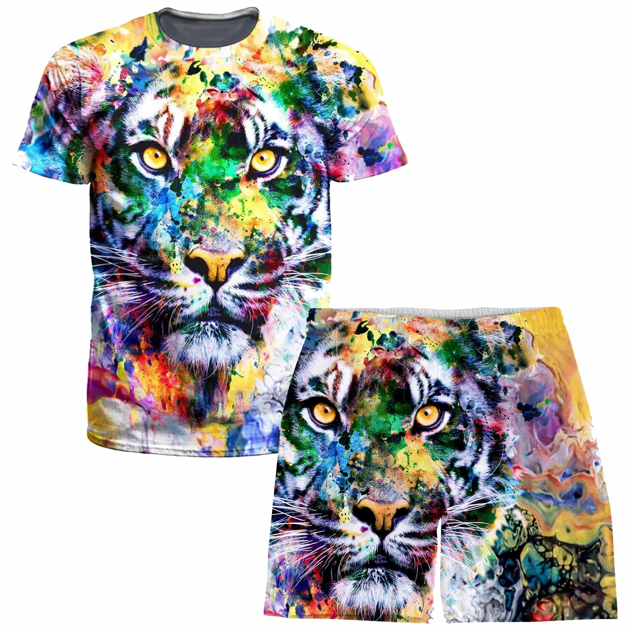 Tiger T-Shirt and Shorts Combo