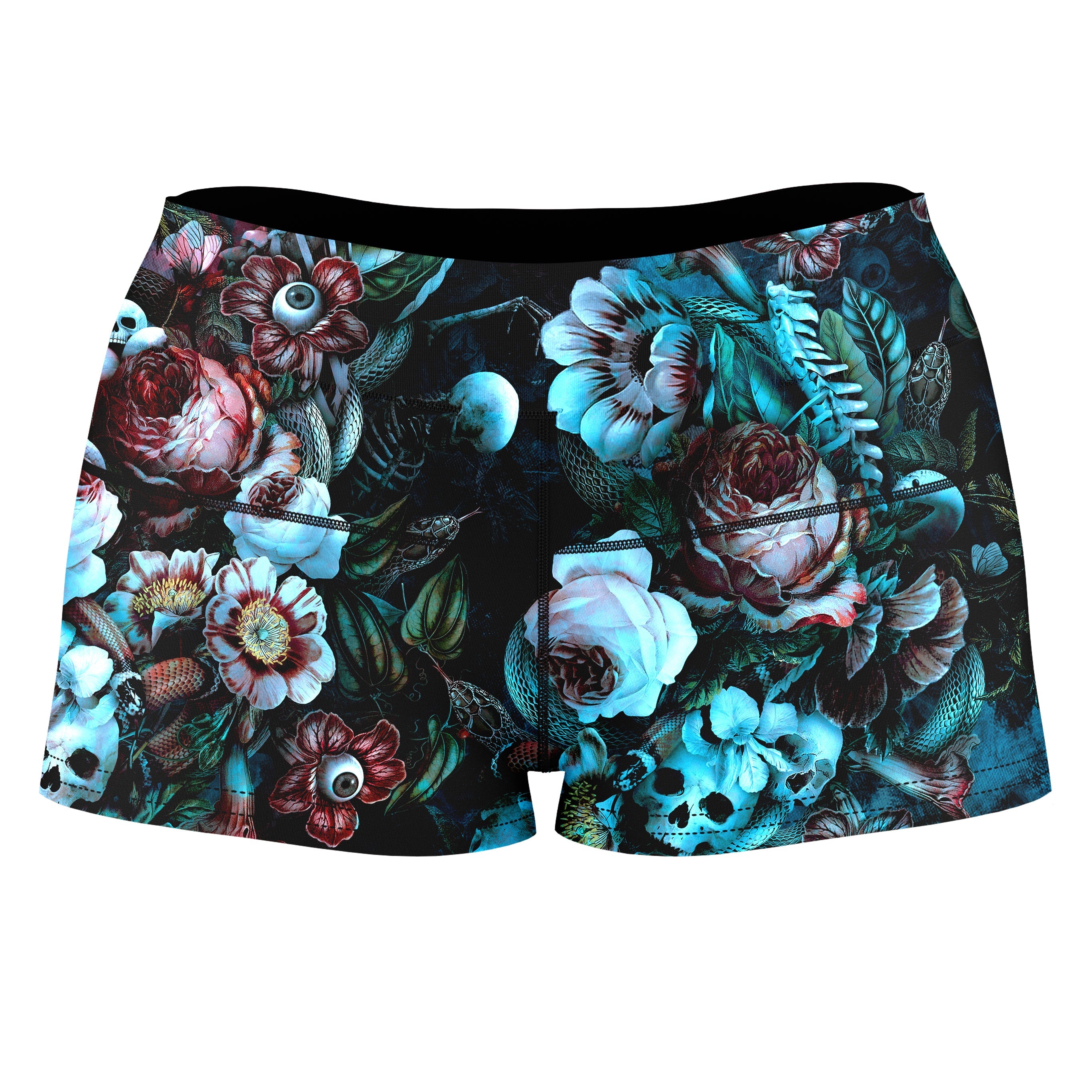 Eyes Of Darkness High-Waisted Women's Shorts