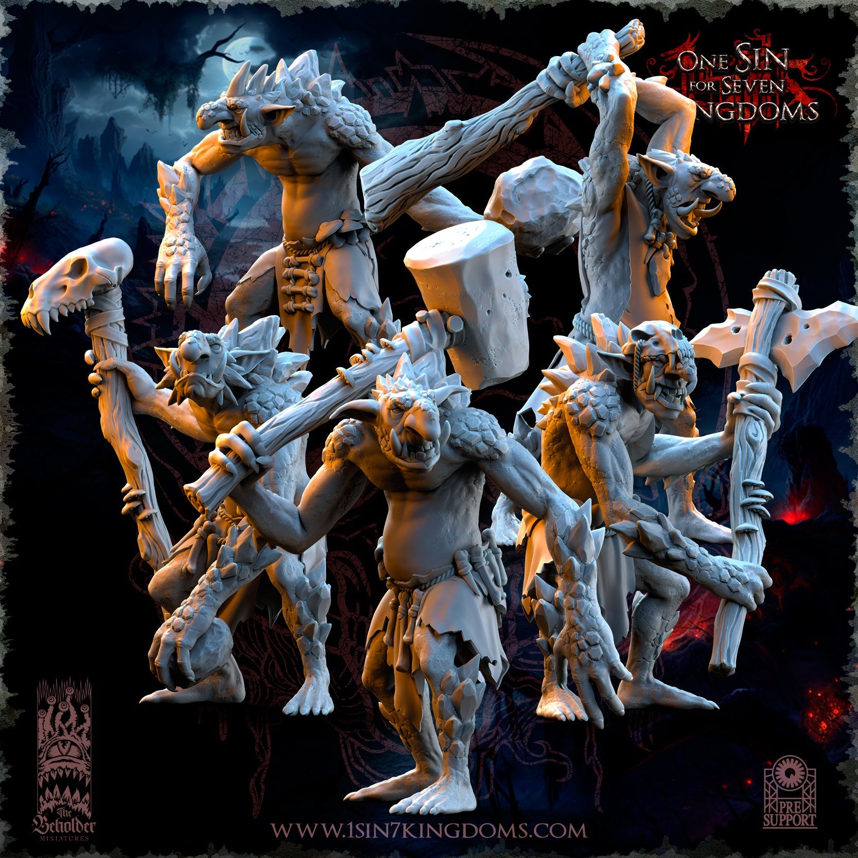 Rock Trolls, The Beholder Miniatures