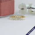 Rose Cut Round Diamond Eternity Wedding Band