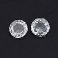 Rose Cut Round Lab Diamond Matching Pair