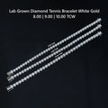 Round Shape Lab Grown Diamond Bracelet with 8.00 | 9.00 | 10.00 TCW