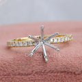 Round Shape Semi Mount Engagement Ring
