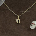 Round Diamond Chai Charm Pendant
