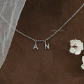Round Diamond Customize AN Letter Charms Pendant