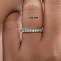 Round Lab Grown Diamond Eternity Wedding Band