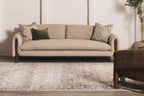 Rudo Beige Flat Pile Washable Rug