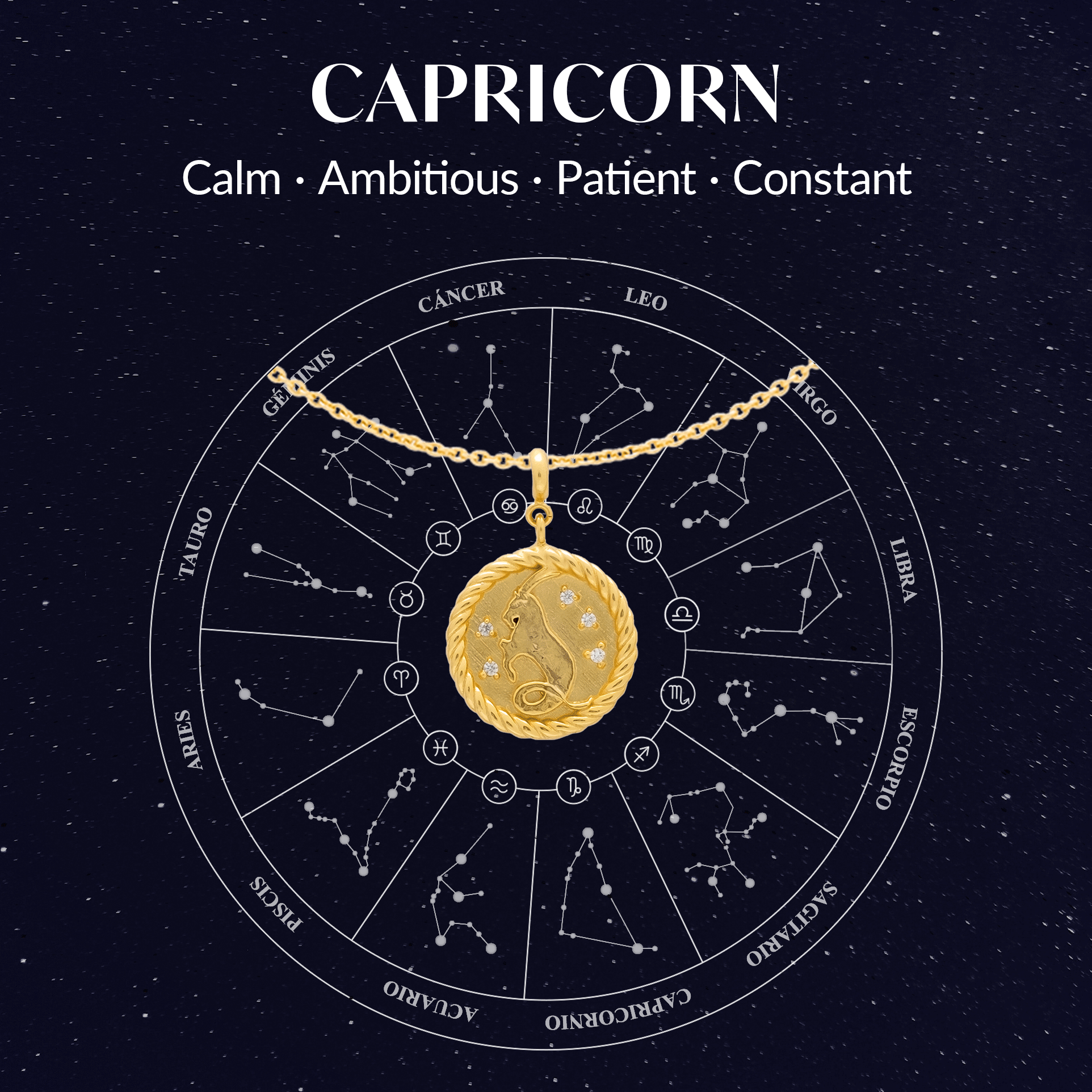 Collar Zodiaco Capricornio