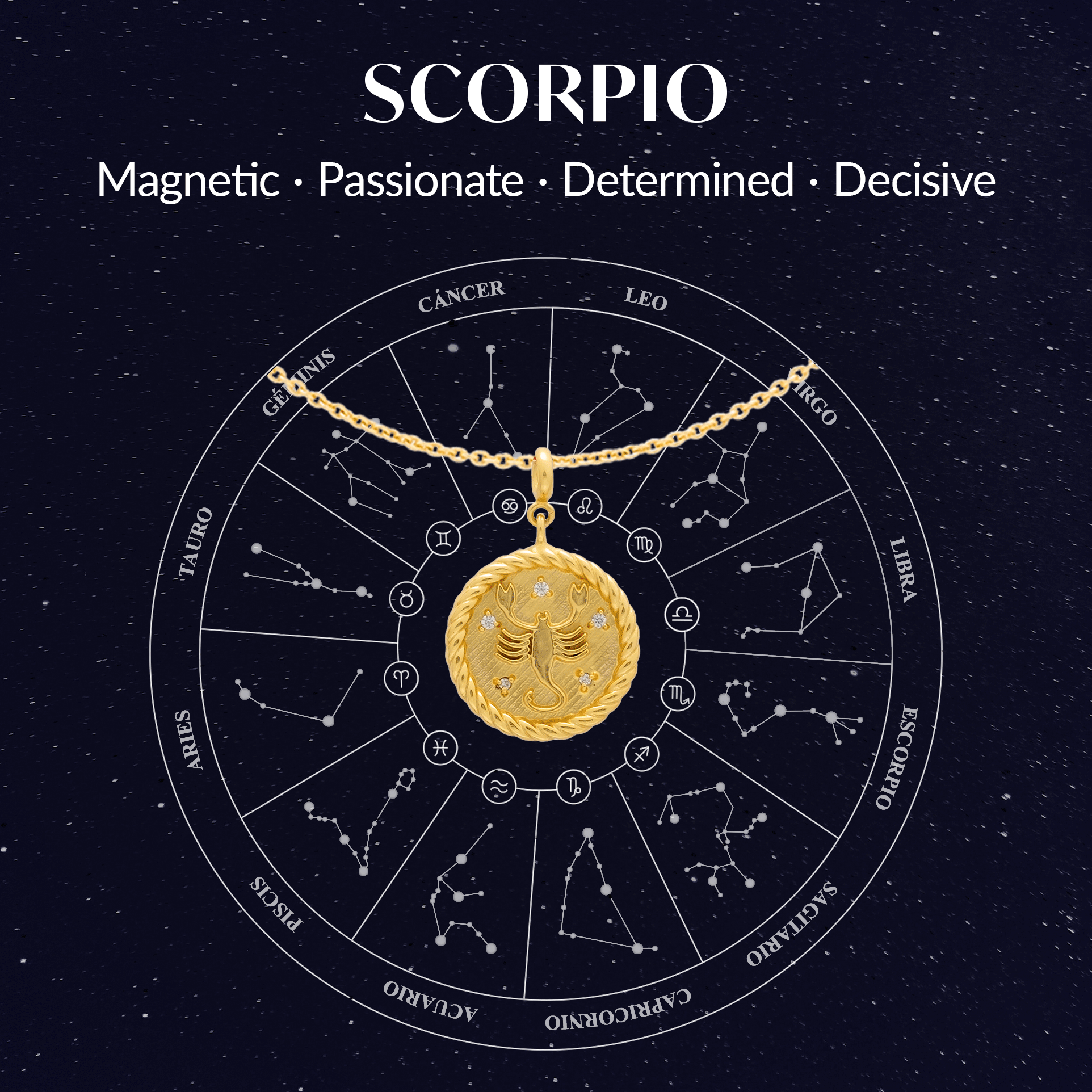 Collar Zodiaco Escorpio