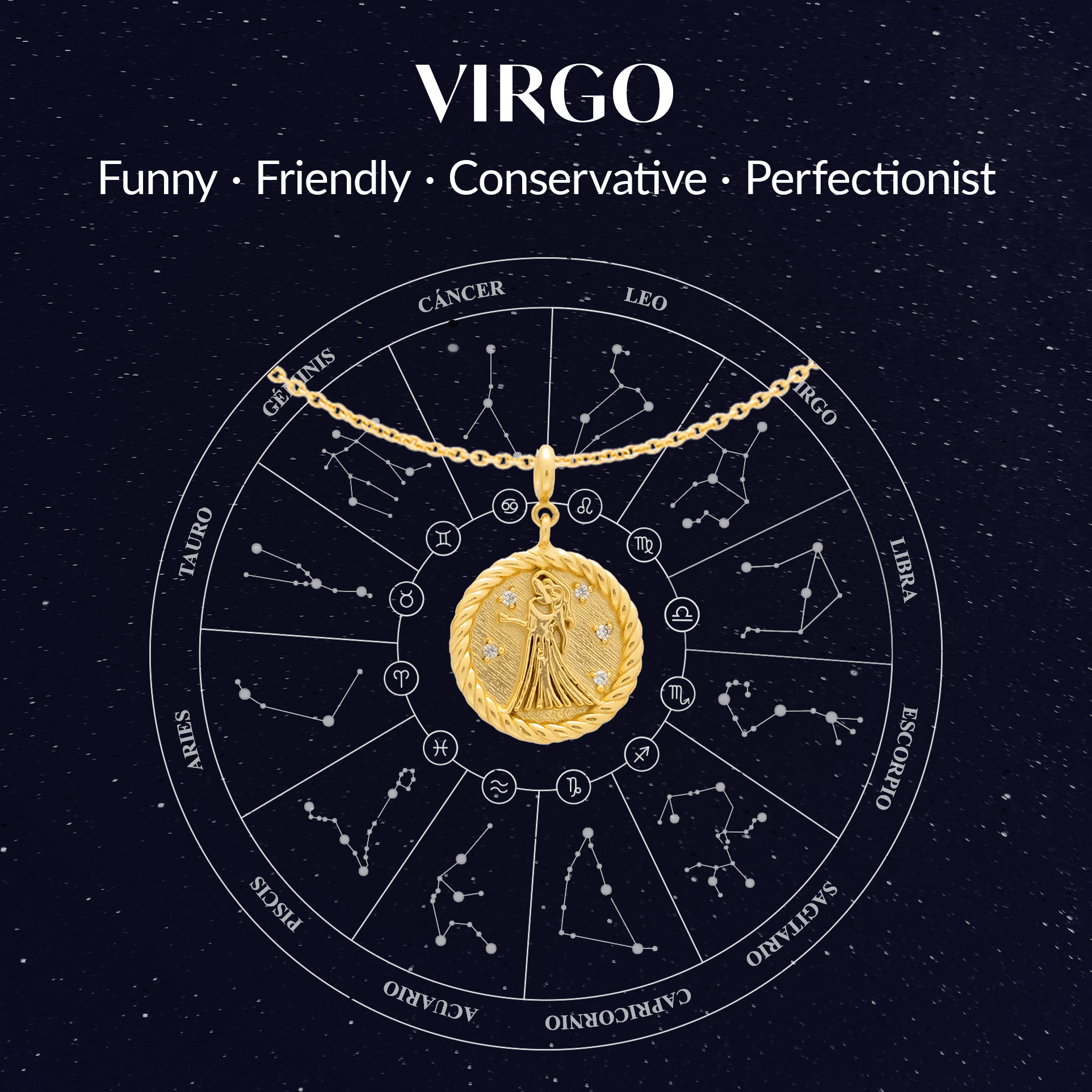 Charm Zodiaco Virgo