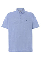 Polo Hombre Manga Corta Premium Algodón Geométrico - Azul 0008_33