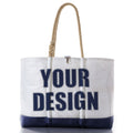 Custom Design Ogunquit Beach Tote Handmade in Maine from Recycled Sails