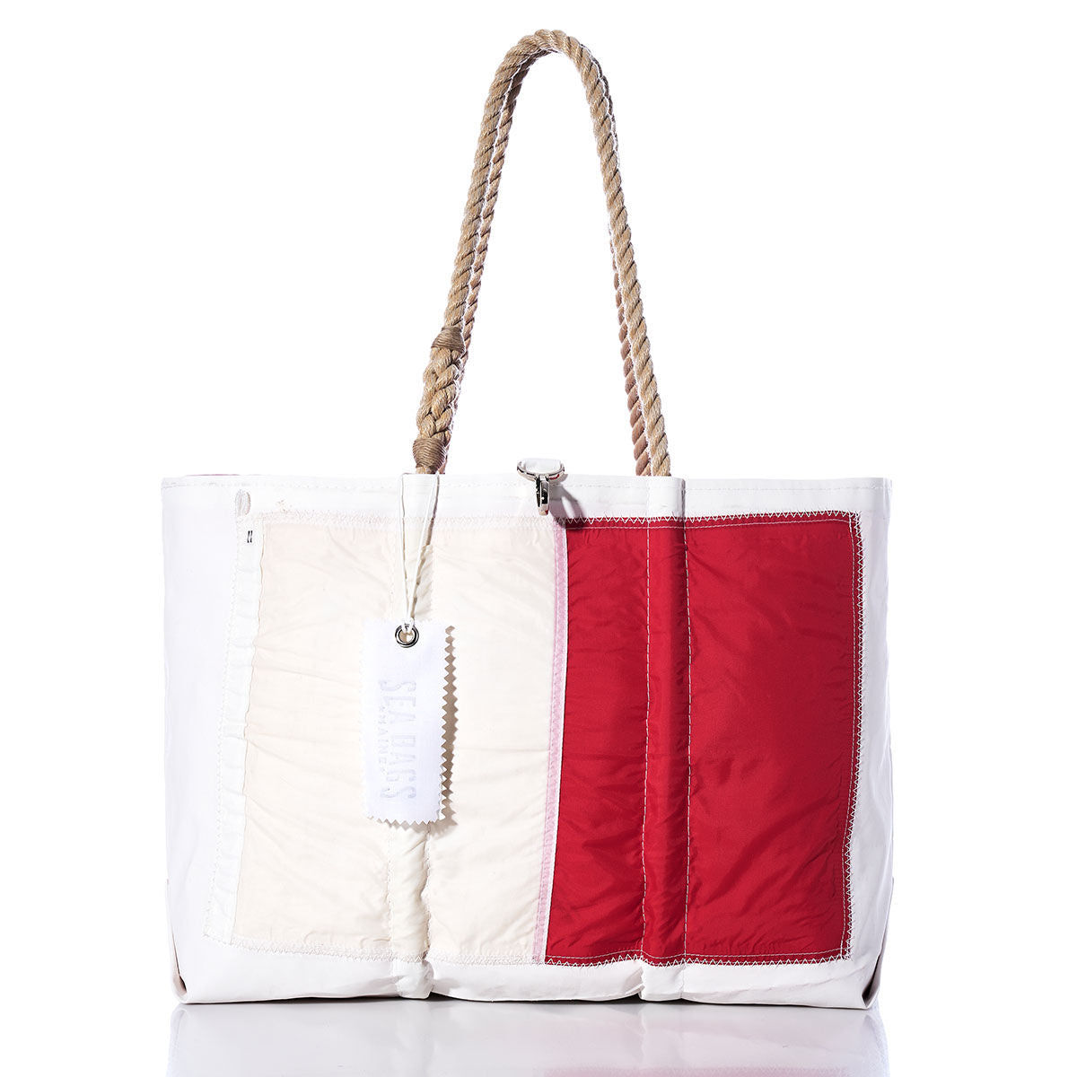 Hotel Signal Flag Large Tote Handmade in Maine from Recycled Sails