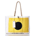 India Signal Flag Large Tote Handmade in Maine from Recycled Sails