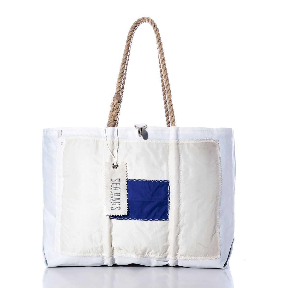 Sierra Signal Flag Large Tote Handmade in Maine from Recycled Sails