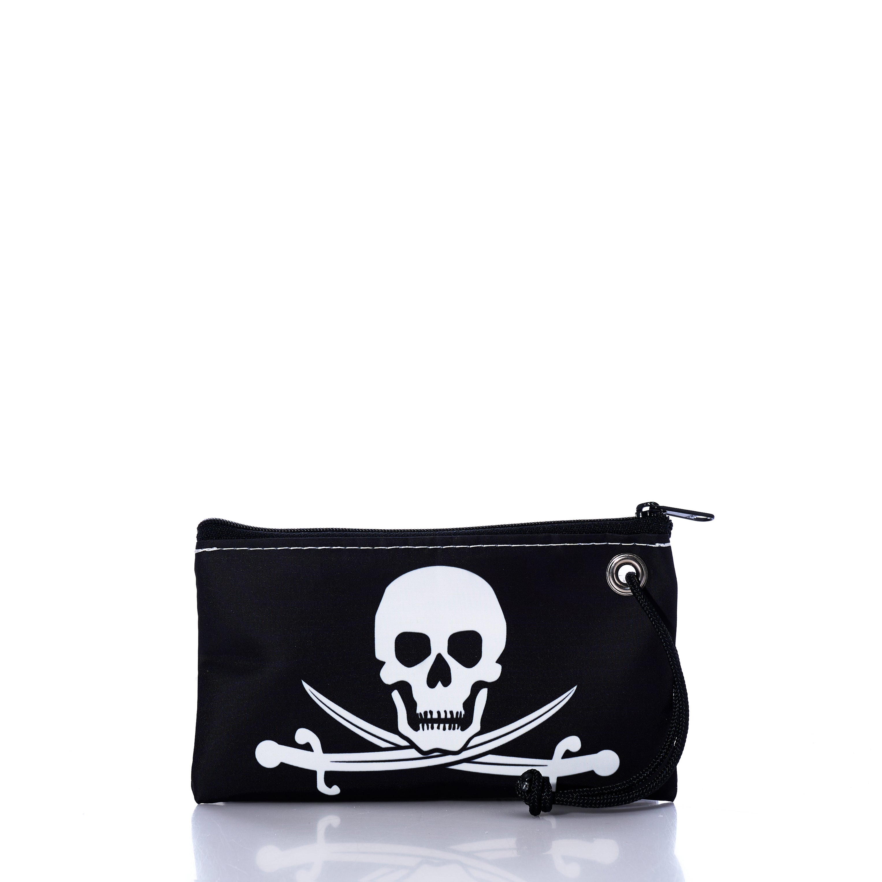 Jolly Roger Wristlet Handmade in Maine from Recycled Sails