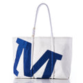 Custom Single Letter Large Tote Handmade in Maine from Recycled Sails