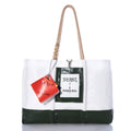 Trapline Large Tote - Dark Green Handmade in Maine from Recycled Sails