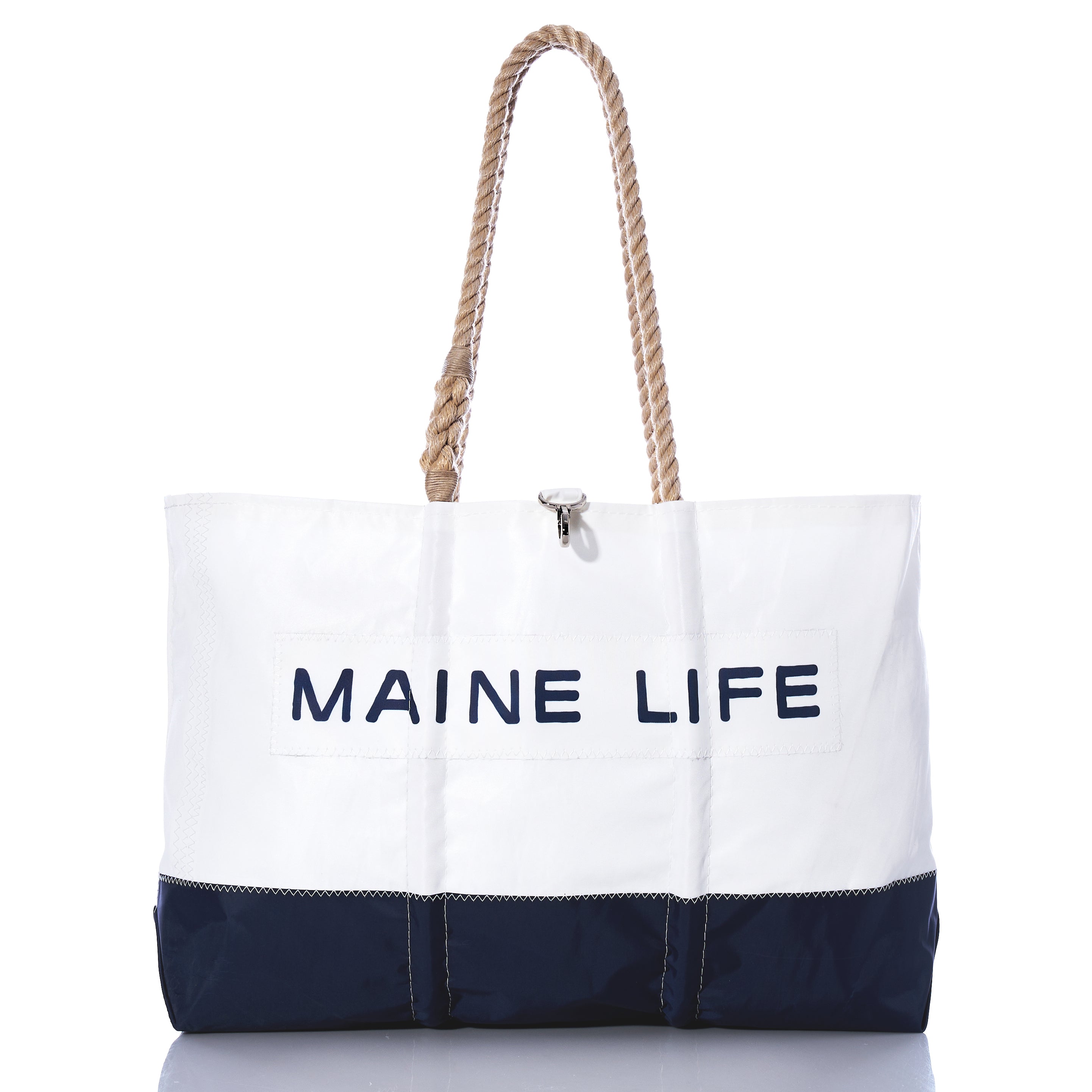 Maine Life Large Tote Handmade in Maine from Recycled Sails