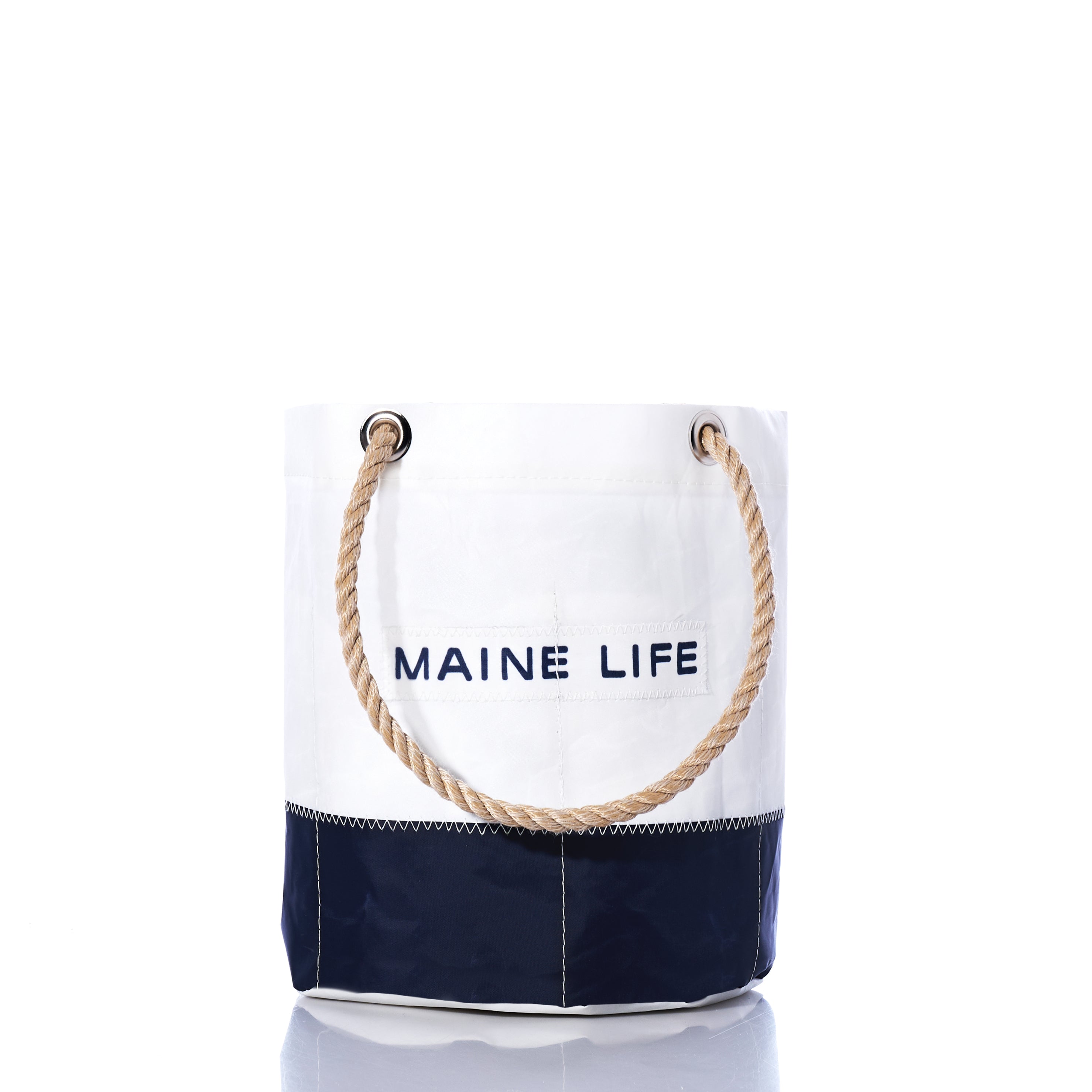 Maine Life Beverage Bucket Handmade in Maine from Recycled Sails