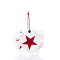 Sail Cloth Gift Tag - Pack of 5 - Red Star Handmade in Maine from Recycled Sails