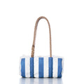 Sun & Sea Stripe Baguette Bag Handmade in Maine from Recycled Sails