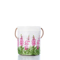 Pink Lupine Bucket Handmade in Maine from Recycled Sails